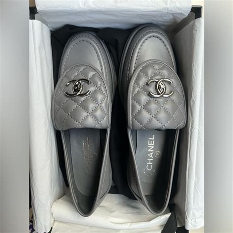 chanel lambskin quilted cc turnlock loafers|chanel loafers price.